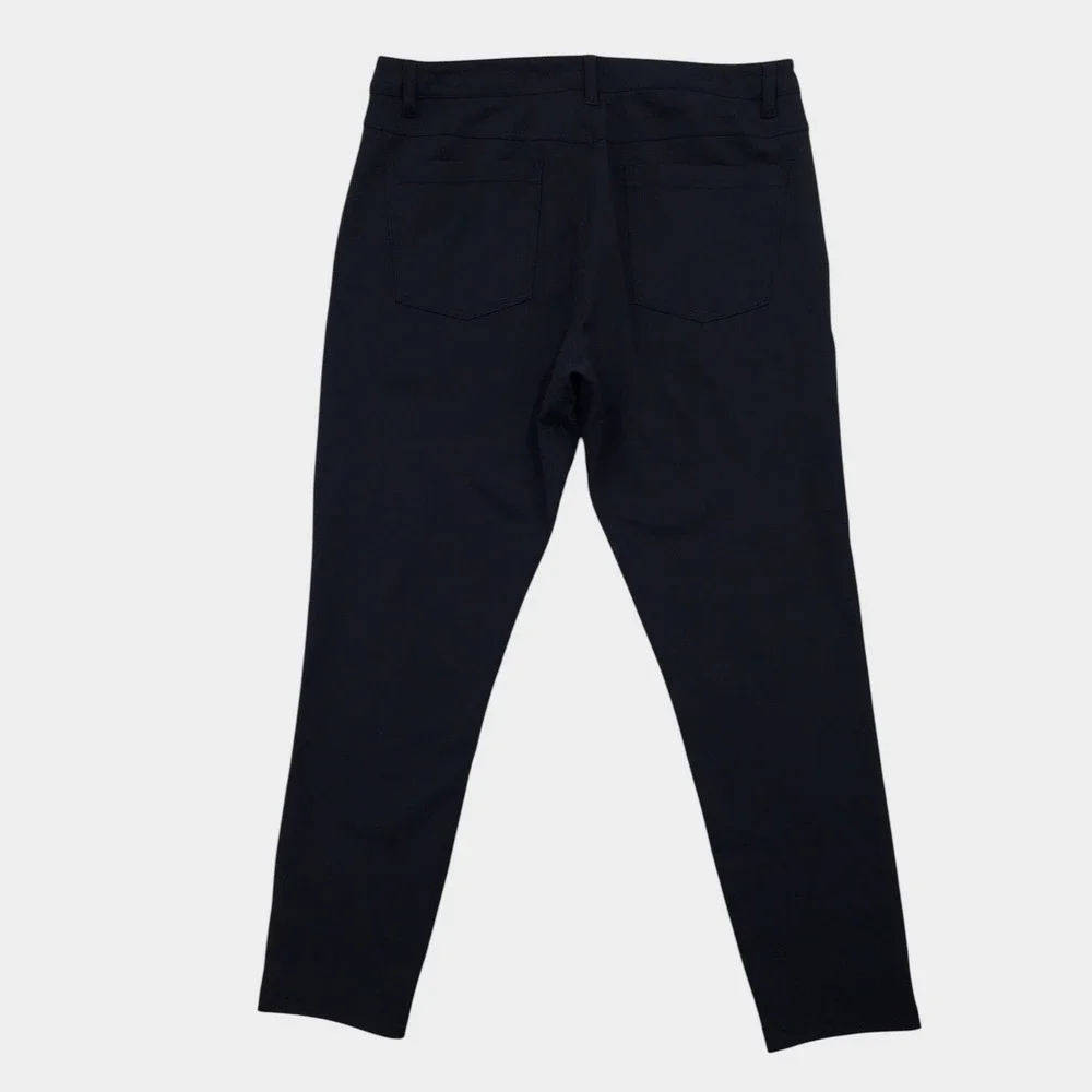 BYLT Premium Basics Everyday Pant 2.0 Navy Blue Slim Fit Mens Size 36 Trouser